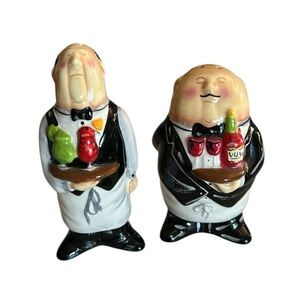 Certified International Dinner is Served Waiter and Butler Salt & Pepper Shakers